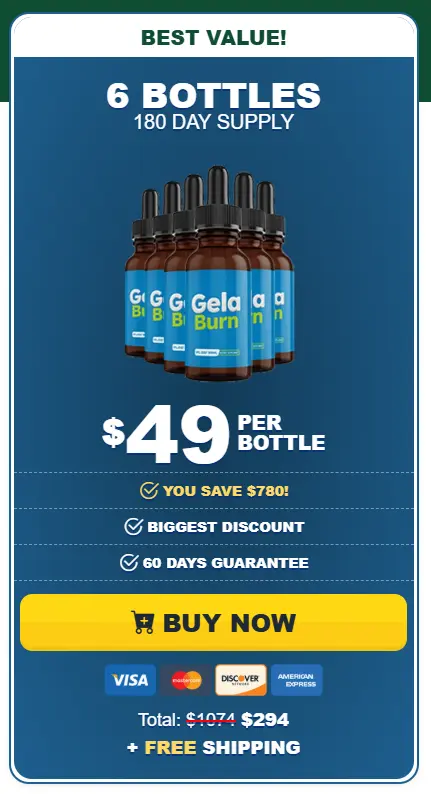 GelaBurn- 6 Bottle